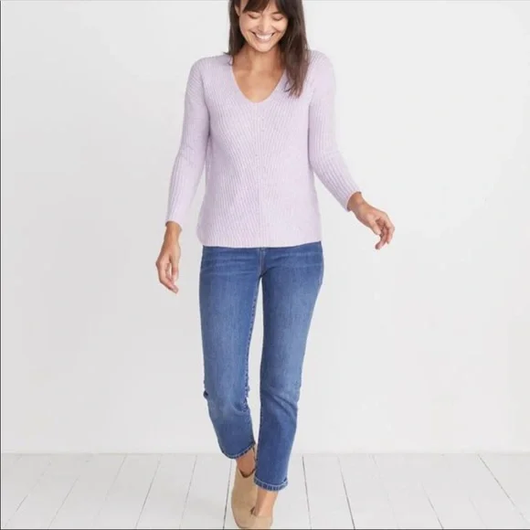 New without tag Marine Layer Elisa Soft Pullover Sweater size XS. V Neck. - Picture 2 of 8